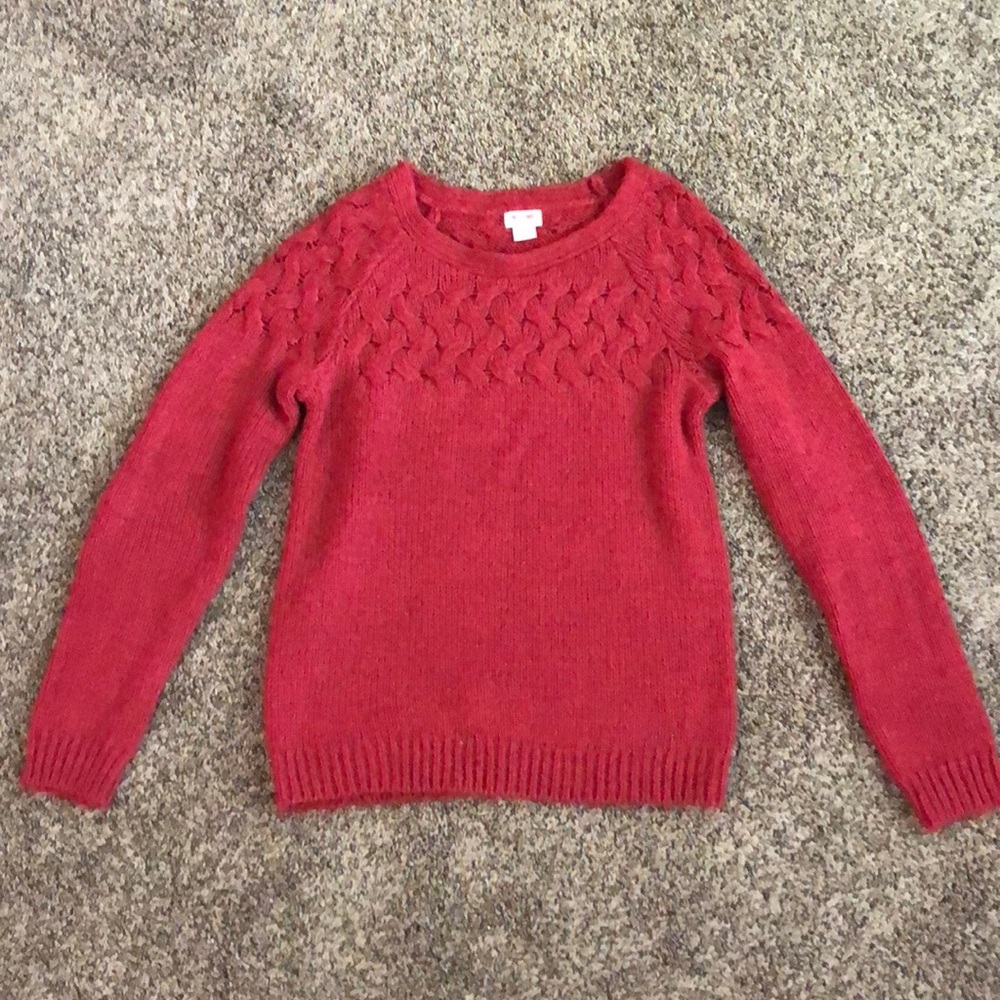 Size Small Burgundy Red Knit Sweater